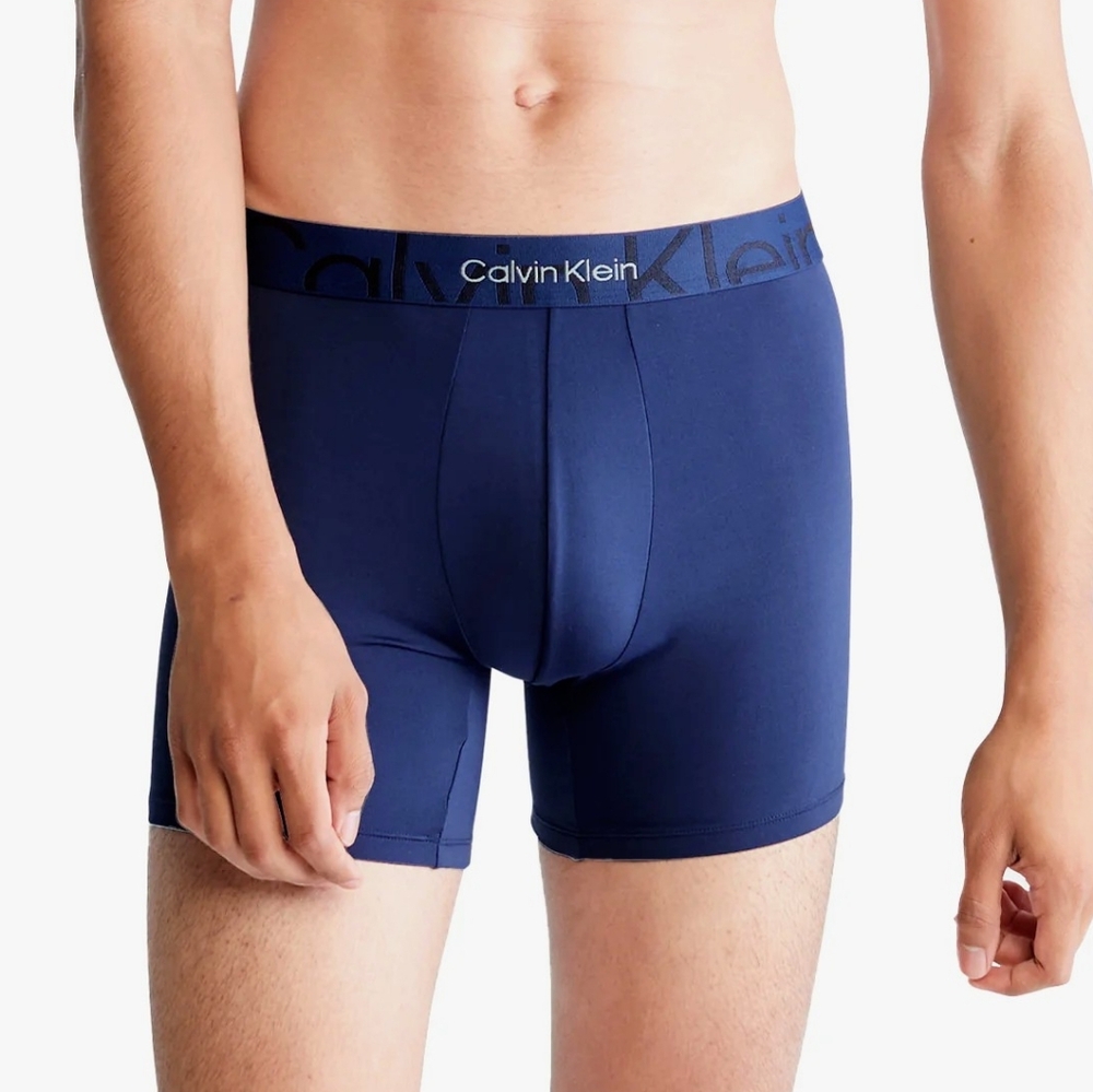 Calvin Klein Men's Embossed Icon  Long Boxer Brief Underwear New Size Medium